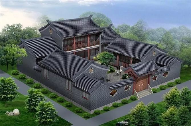 中国别墅四合院的风水如何布局分析中国古建筑外观华美